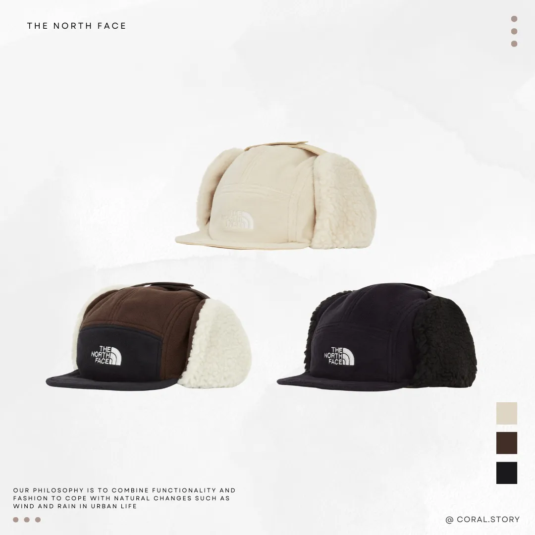 ★THE NORTH FACE★FLEECE EARMUFF CAP★ THE NORTH FACE The North Face Hat Fleece Earmuff Cap Apricot