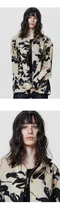 【22FW】 2113 Studio 大花朵長袖襯衫 (淺褐)