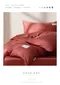 300織紗純淨天絲三件式枕套床包組(緋鳶紅-雙人)/150x186cm