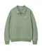 【25FW】Wacky Willy 火柴人LOGO半拉鍊長袖上衣(綠)