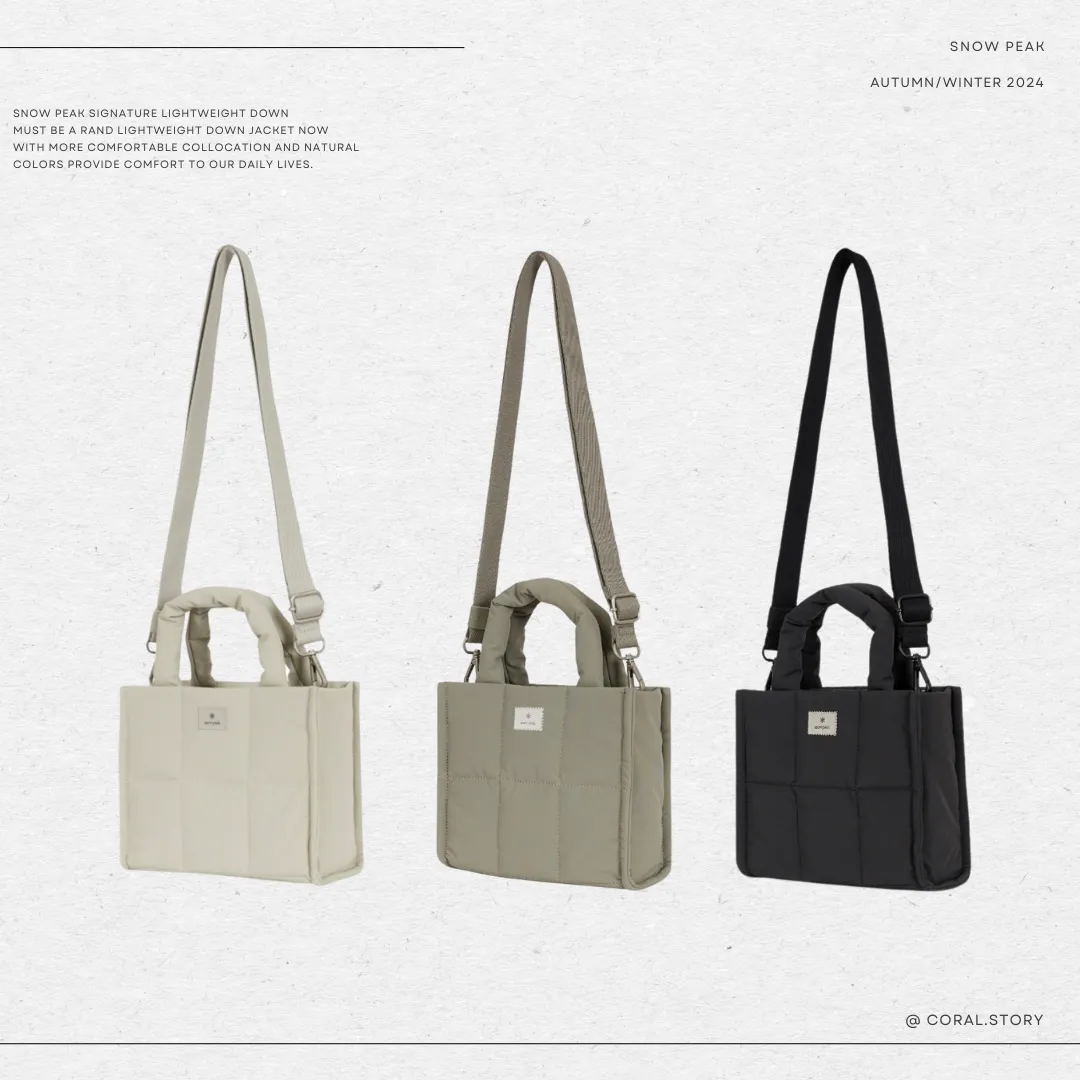 SNOWPEAK■Cample Small Tote Bag ■送料込 Snow Peak Everyday 2 Way Tote Bag Black | Cultizm