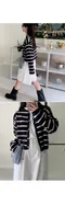 A little b －positano stripe cardigan (2color)：條紋粗針織外套