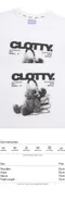 【22SS】 Clotty 耳機熊熊logo短袖tee（白）