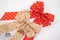 閃耀慶典蝴蝶結(Sparkling Festive Bow)｜紅色｜膚色｜新年｜裝飾｜緞帶用途｜春節｜優雅｜格子
