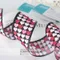 KC7669GJ-53 拷克鐵絲邊滿版愛心亮蔥緞帶 38mm  (KC7669GJ-53 Glitter Hearts Wired Ribbon -38mm )