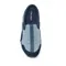 TRAVELTIME474 布面拼接舒適休閒拖鞋-藍色