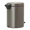 【缺貨】BRABANTIA PEDAL BIN NEWICON 白金色 時尚腳踏式垃圾桶 5L #112683