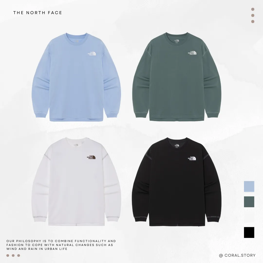 ★THE NORTH FACE☆ESSENTIAL L/S R/TEE NT7TR01 ESSENTIAL L/S R/TEE - 노스페이스