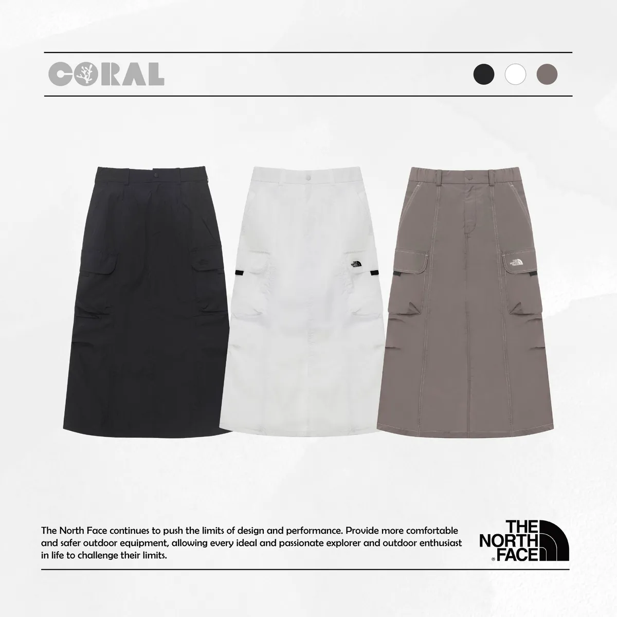 【The North Face】 W'S SHELDON SKIRT - WHITE THE NORTH FACE W'S SHELDON SKIRT 女款休閒輕量工裝裙NK6NR33