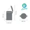 【缺貨】BRABANTIA PEDAL BIN NEWICON 白金 時尚腳踏式垃圾桶 20L #114045