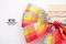 彩虹格子蝴蝶結(PF64-2/Rainbow Plaid Butterfly Bow) ｜手作｜布置｜黃色｜緞帶用途