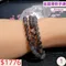 🌸貞緣水晶飾品🌸AD004三圈金銀骨幹手鍊6+mm/6+近7mm/三圈