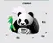 EUGY 3D紙板拼圖-熊貓