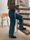 LINENNE －steady blue denim 寬鬆直筒牛仔褲