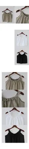 A little b－with shirring sleeveless blouse：無袖褶皺上衣