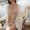 ✈微笑潘朵拉-韓國upup爆乳顯瘦洋裝(有胸墊不可拆) 裸色
