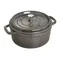 Staub 圓形鑄鐵鍋 24cm 黑色/石墨灰/櫻桃紅/芥末黃/皇冠藍/肉桂橘/羅勒綠/石榴色