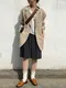 LINENNE－bermuda formal slacks (2color)：五分西裝短褲 Restock！