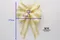 素面雙金蝴蝶結(W144-7/Plain Double Gold Butterfly Bow) ｜手作｜布置｜米色｜緞帶用途
