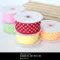 KC508 拷克鐵絲邊點點布質緞帶 38mm  (KC508 Polka Dots Wired Ribbon -38mm)