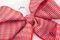 甜心條紋蝴蝶結(DK0023-4/Sweetheart Striped Bow) ｜條紋｜紅色｜手作｜布置｜聖誕｜緞帶用途｜髮飾