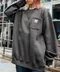 客訂0302 / Carhartt Crewneck Pocket Sweatshirt 10.5oz 厚實內刷毛口袋大學Tee 炭灰