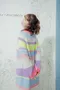 可愛螢光粉彩 鬆軟立體鉤織洋裝