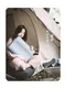 珊瑚粉【Outdoorbase】3D舒壓自動充氣枕頭 22949  露營枕 自動吸氣枕
