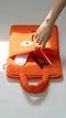 nounou누누－Tablet Bag Orange：橘色表情平版筆電包(14inch內)