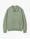 【25FW】Wacky Willy 火柴人LOGO半拉鍊長袖上衣(綠)