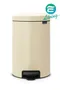 【缺貨】BRABANTIA PEDAL BIN 杏仁白 時尚腳踏式垃圾桶 12L #113468