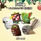 EUGY 3D紙板拼圖 【鳥類_超值四入組】啄羊鸚鵡、扇尾鴿、貓頭鷹、鳳頭鸚鵡