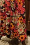 Vintage 60's to Early 70's Vibrant Floral Long Sleeve Polyester Dress/60年代至70年代初復古活力花卉長袖連身裙