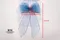 靈動長擺蝴蝶結(Graceful Long-tail Bow)｜藍色系｜雪紗｜冷色系｜裝飾｜緞帶用途｜情人節｜水藍