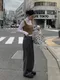 LINENNE－hairy button bustier (3color)：雙面穿紐扣造型針織背心