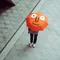 nounou누누－橙色表情折疊雨傘！