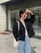 LINENNE－clean non collar jacket (2color)：無領夾克西裝外套