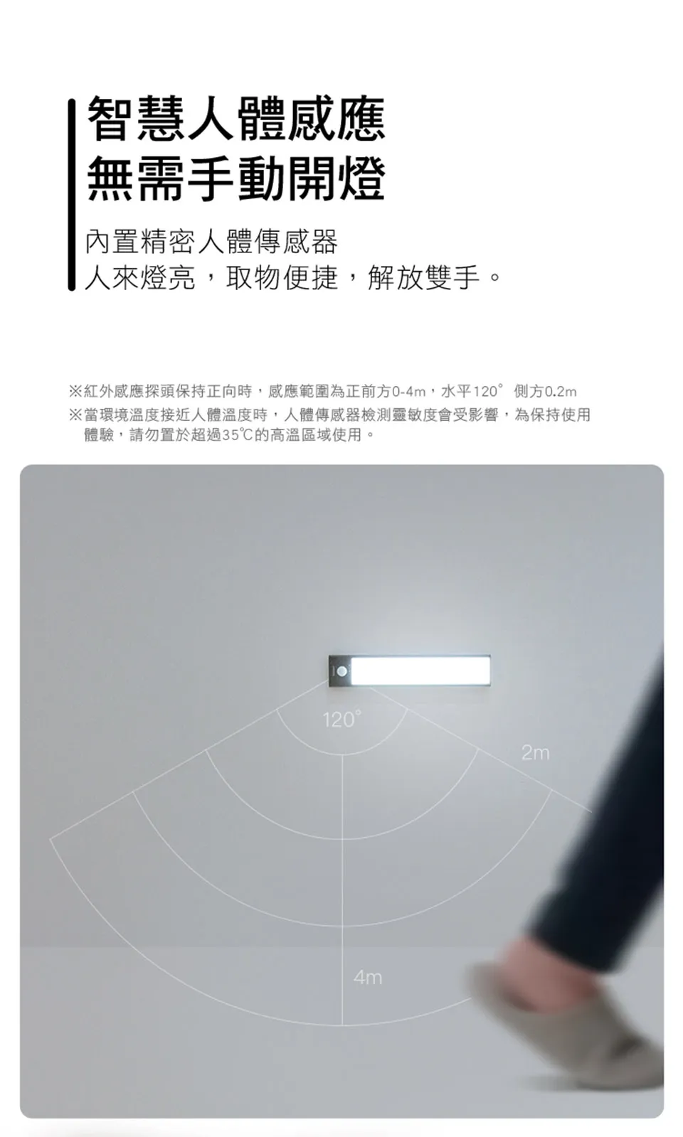 易來Yeelight 充電感應櫥櫃燈20cm