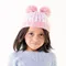 美國Babiators毛球造型針織帽 - 粉紅泡泡
