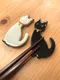 雜貨選物｜日本美濃黑白貓 筷架