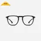 【NOOZ】抗藍光時尚造型平光閱讀眼鏡 －鏡腳便攜款（矩形－霧黑色）