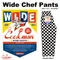 COOKMAN Wide Chef Pants Checker Black 231-11864