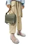 LOEWE NEW IN  XS Military messenger bag in supple smooth calfskin and jacquard