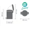 BRABANTIA PEDAL BIN NEWICON 金屬灰 時尚腳踏式垃圾桶 3L #113260