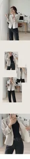 SALE／Slowand made－亞麻標準型西裝夾克：2 color