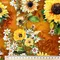 【Lauren Wan 設計師｜網購獨家】 Sunlit Garden 暖陽花落系列：復古水彩花園・質感印花布 (棉布/3色)