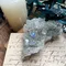 天然礦物 | 藍線石 六角形 寶石切面 麻花邊 s925銀 項鍊