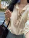 LINENNE－bunny lace blouse (2color)