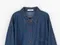 LINENNE－smooth denim shirt (blue)：品牌自訂款！牛仔襯衫