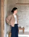LINENNE－clean non collar jacket (2color)：無領夾克西裝外套